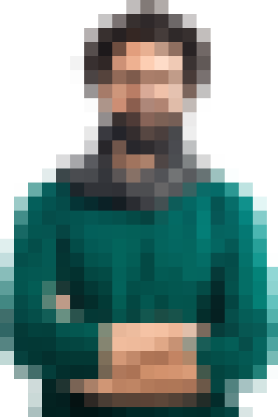 Pixelated image of a generic person